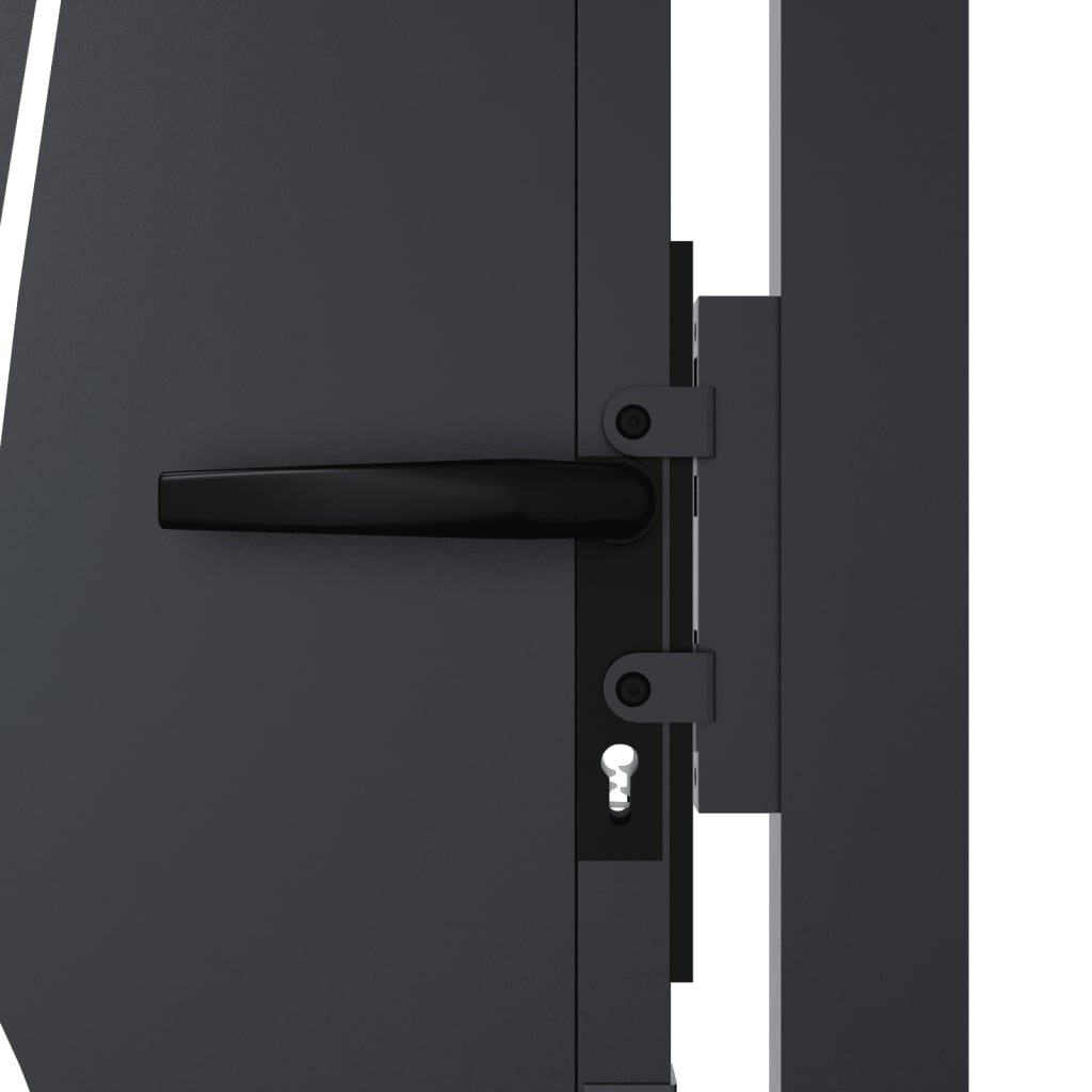 Garden Gate Anthracite 105x105 cm Steel Grass Design