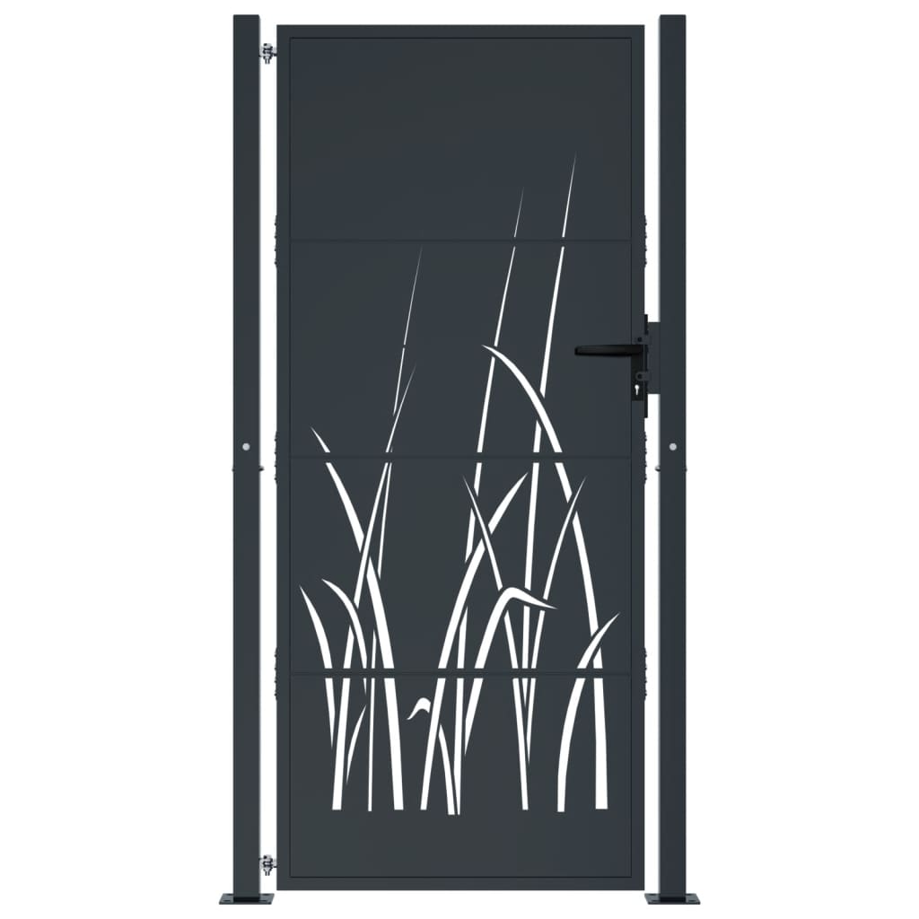 Garden Gate Anthracite 105x205 cm Steel Grass Design