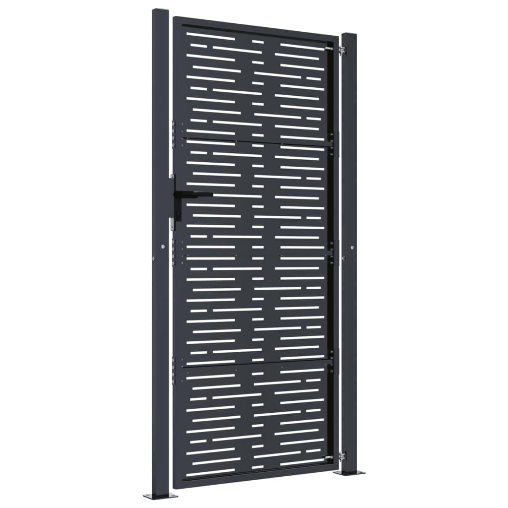 Garden Gate Anthracite 105x205 cm Steel Square Design