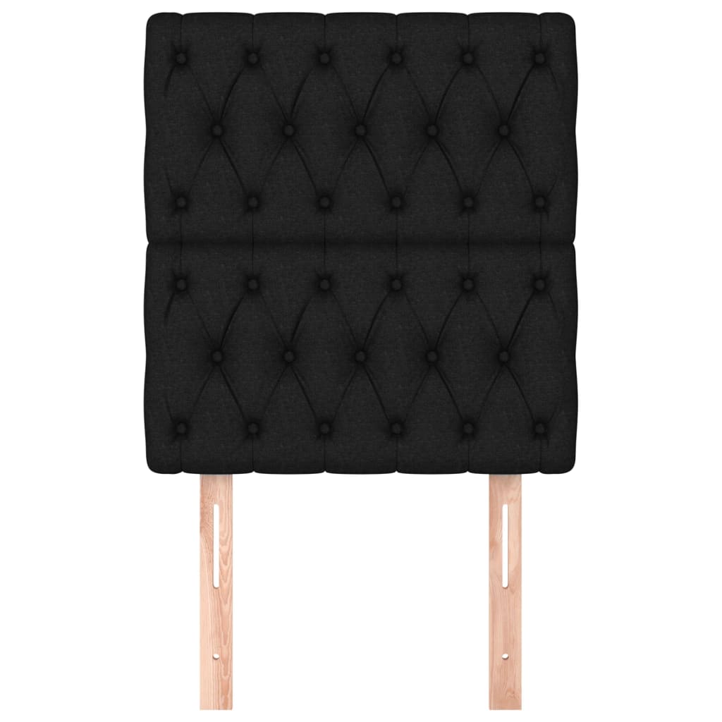 Headboards 2 pcs Black 80 cm Fabric