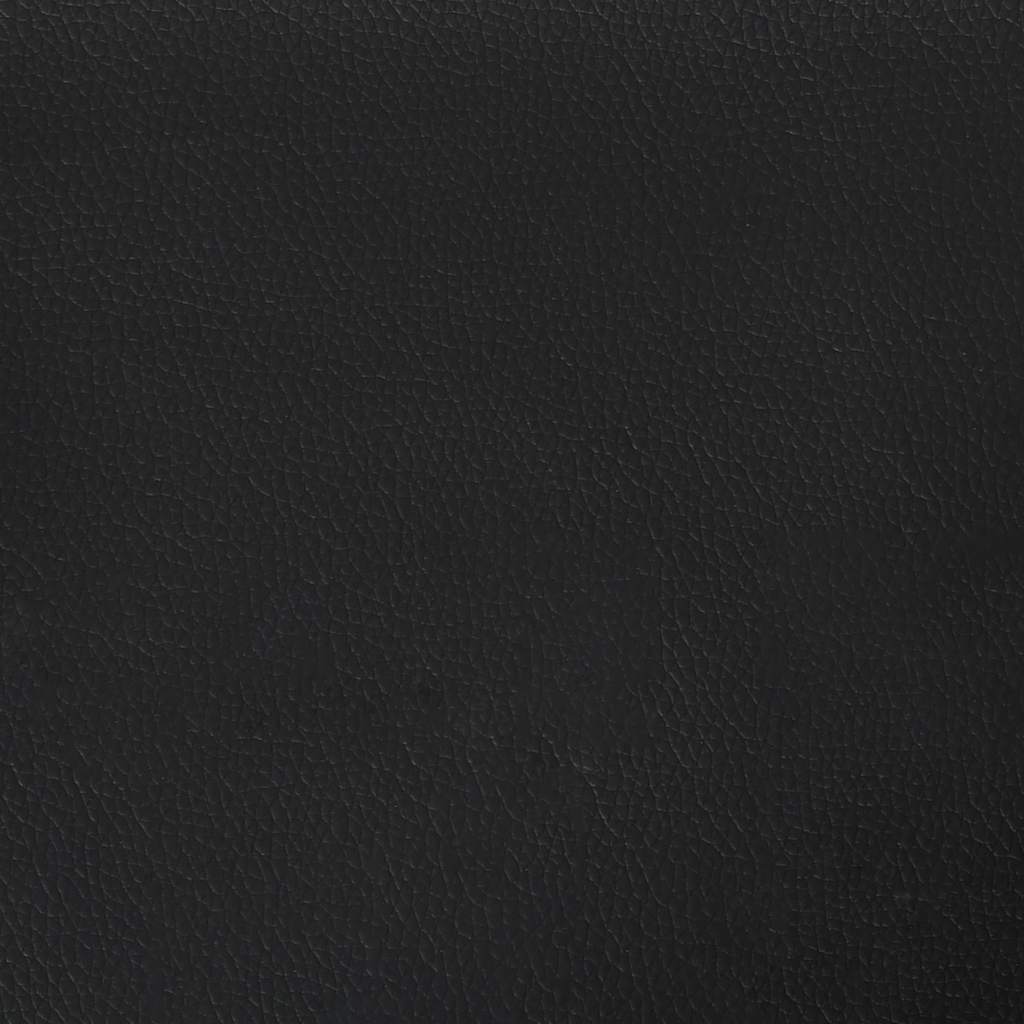 Headboard with Ears Black 163 cm Faux Leather