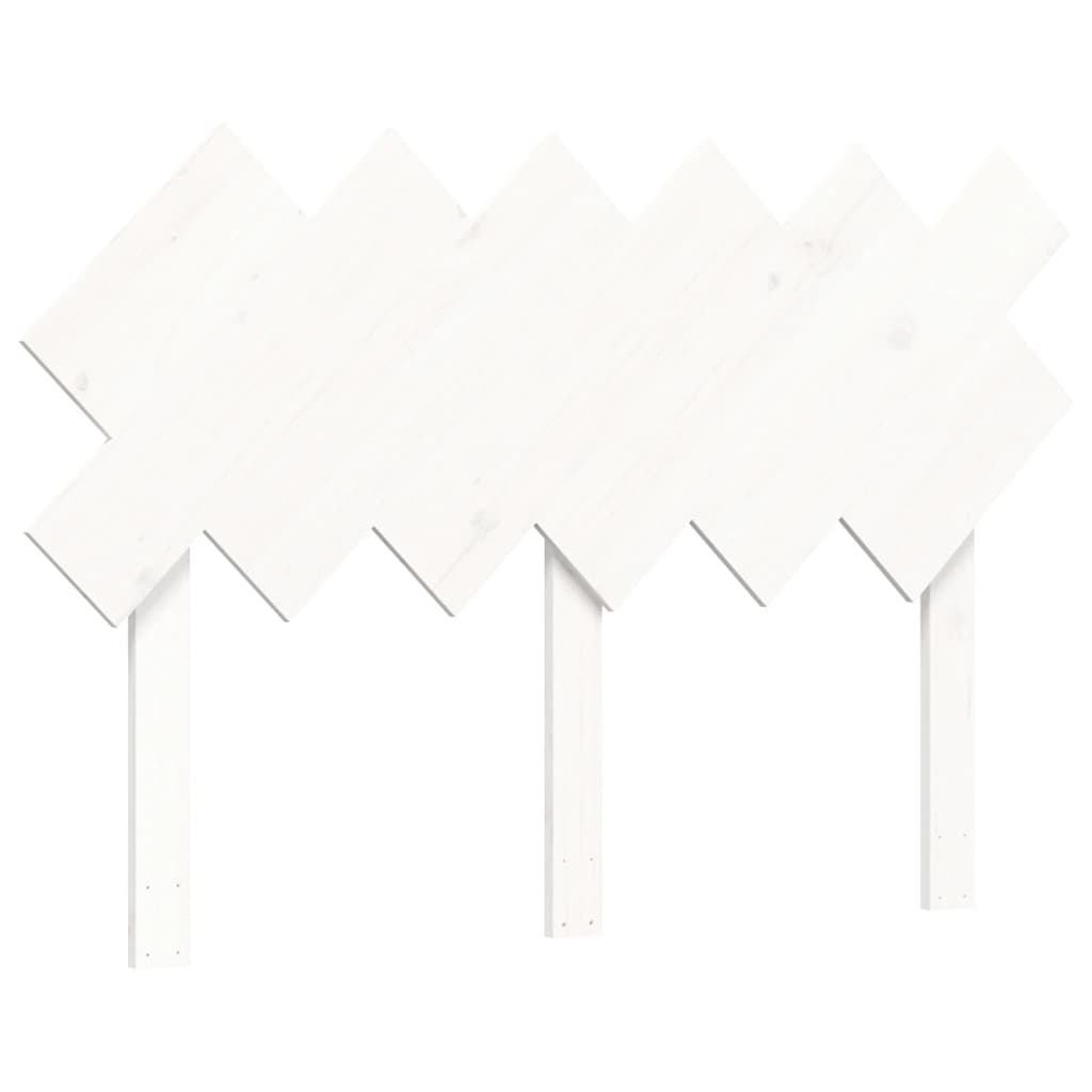 Bed Frame without Mattress White 135x190 cm Solid Wood