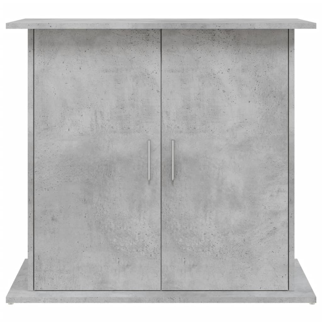 Aquarium Stand Concrete Grey 81x36x73 cm Engineered Wood