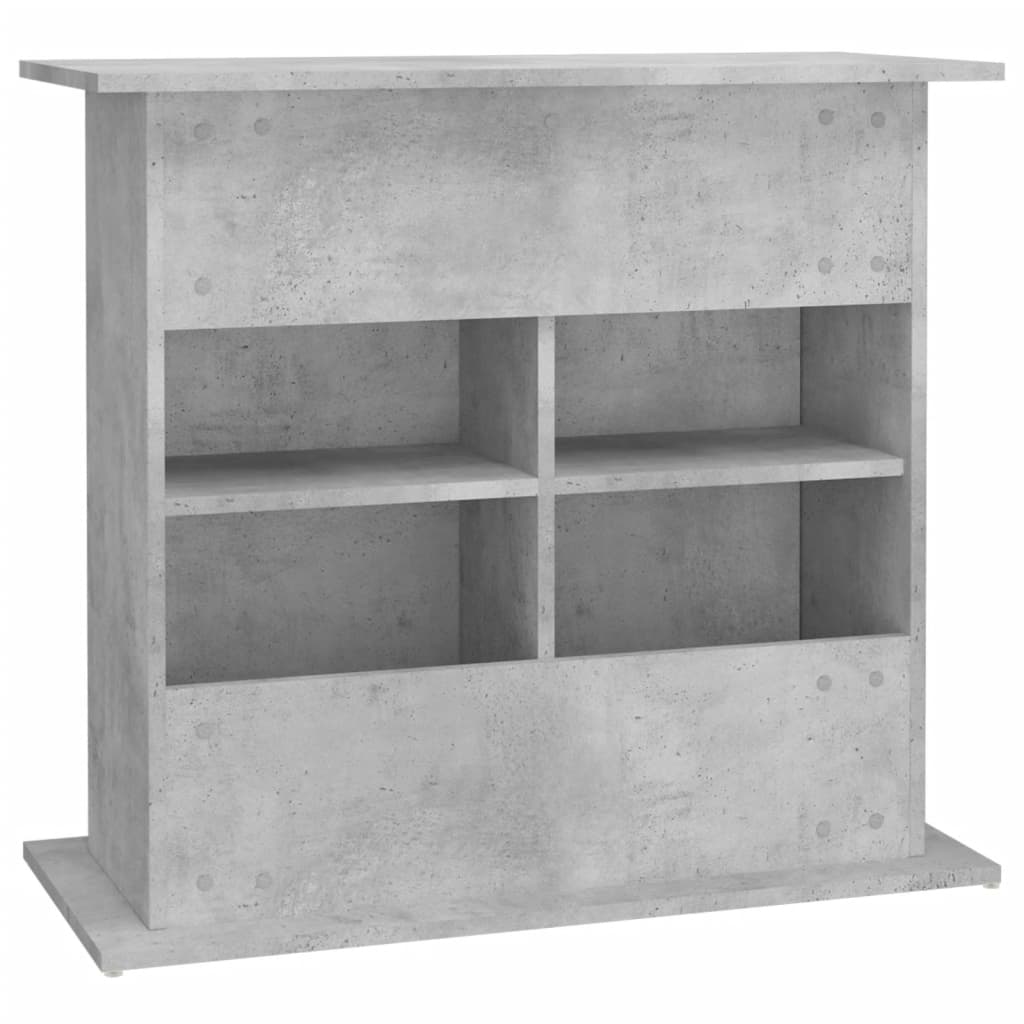 Aquarium Stand Concrete Grey 81x36x73 cm Engineered Wood