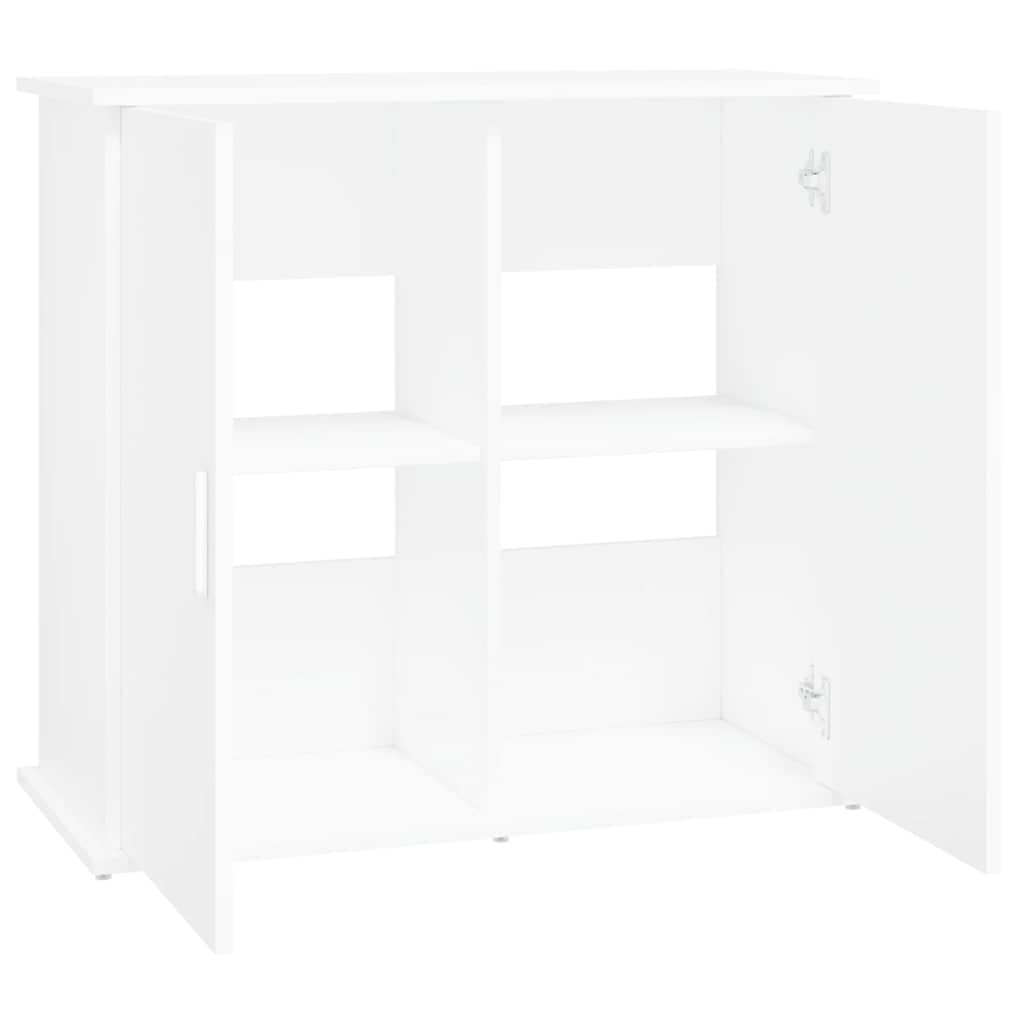 Aquarium Stand White 81x36x73 cm Engineered Wood
