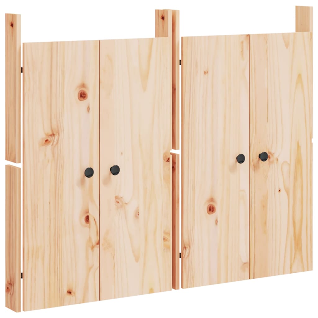 Outdoor Kitchen Doors 2 pcs 50x9x82 cm Solid Wood Pine