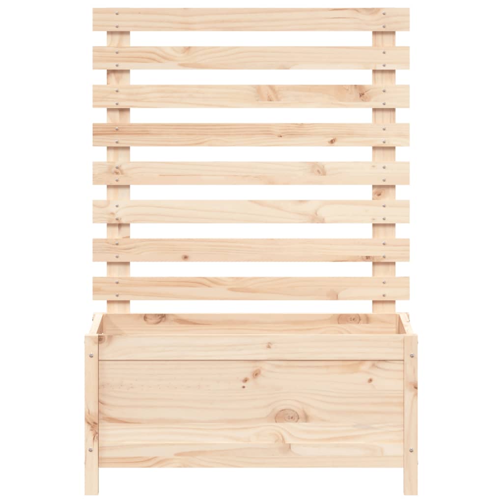 Garden Planter with Rack 79x39.5x114 cm Solid Wood Pine