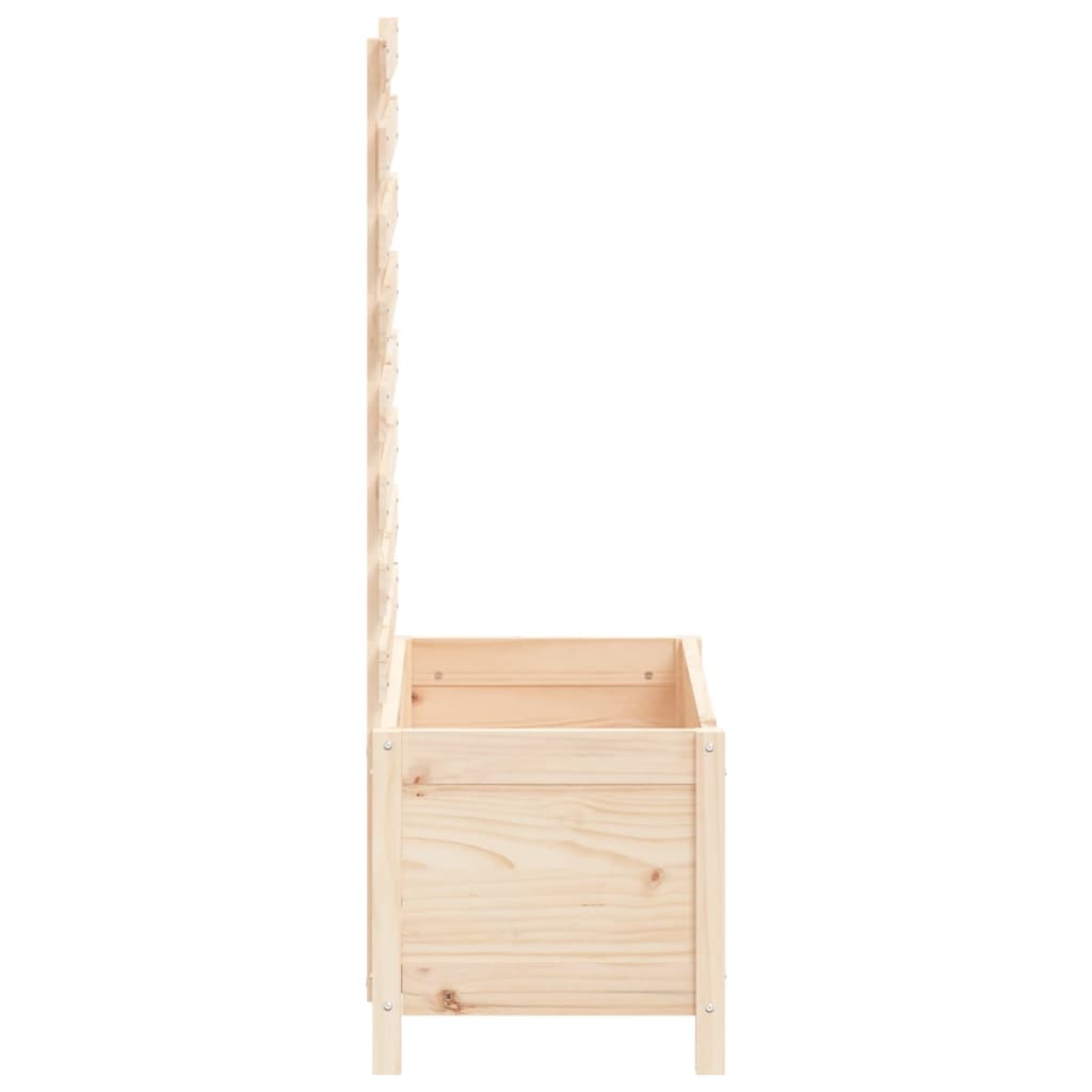 Garden Planter with Rack 79x39.5x114 cm Solid Wood Pine