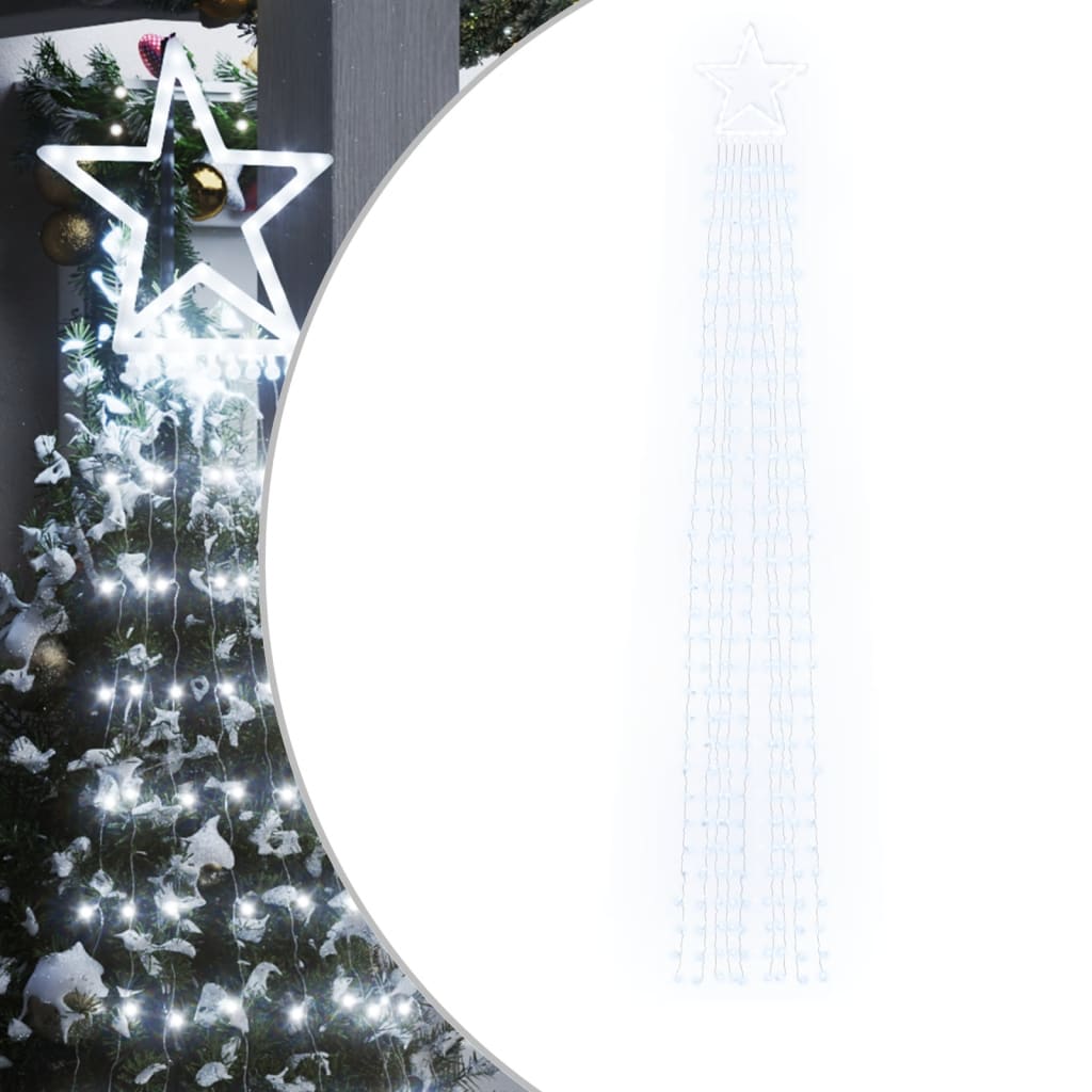 Christmas Tree Light 320 LEDs Cold White 375 cm