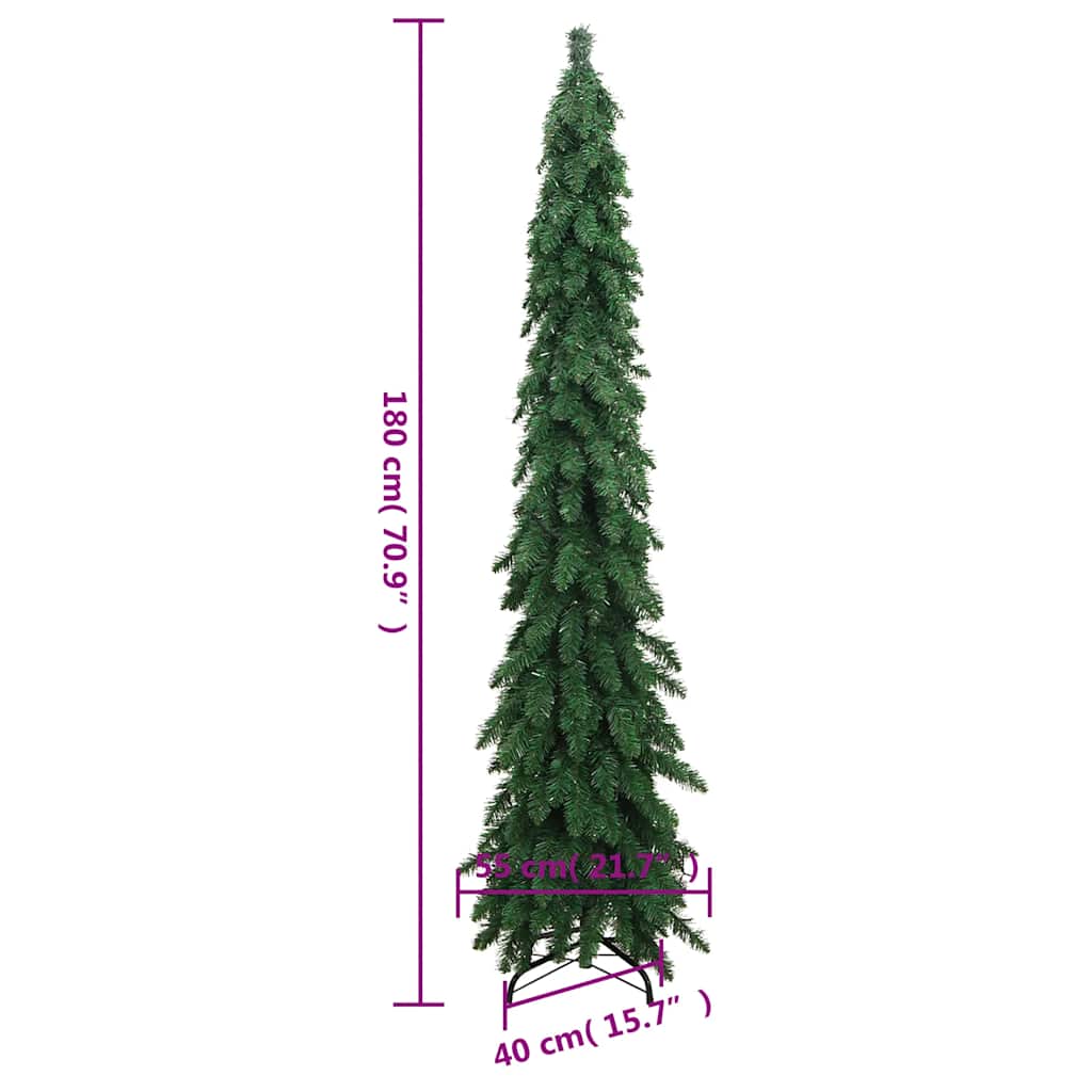Artificial Pre-lit Christmas Tree with 100 LEDs 180 cm