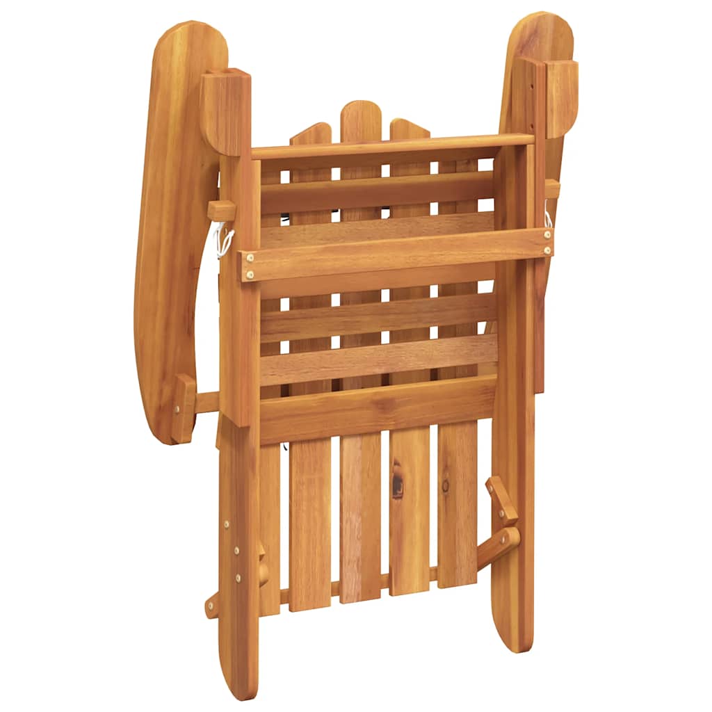 Garden Adirondack Chairs with Footrests 2 pcs Solid Wood Acacia