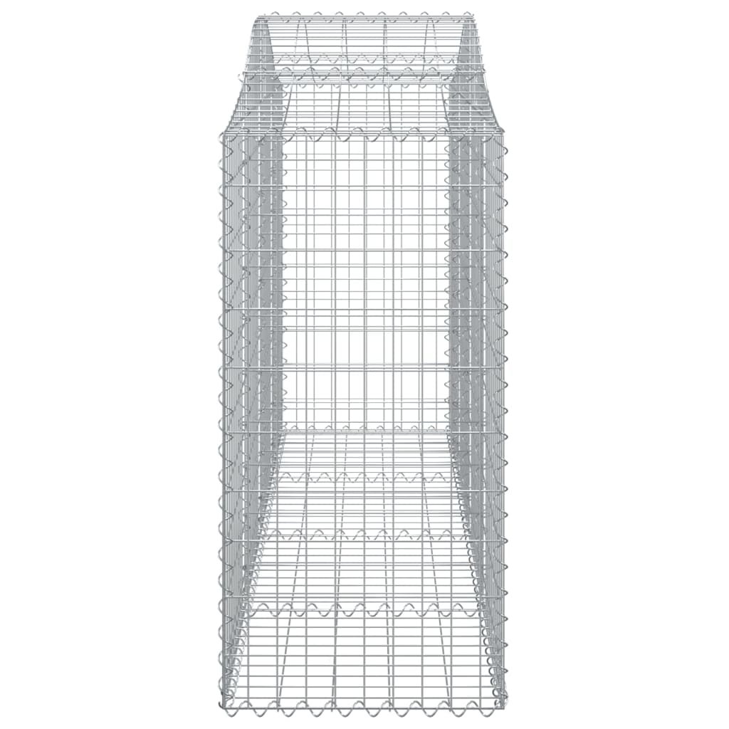 Arched Gabion Baskets 5 pcs 200x50x100/120 cm Galvanised Iron