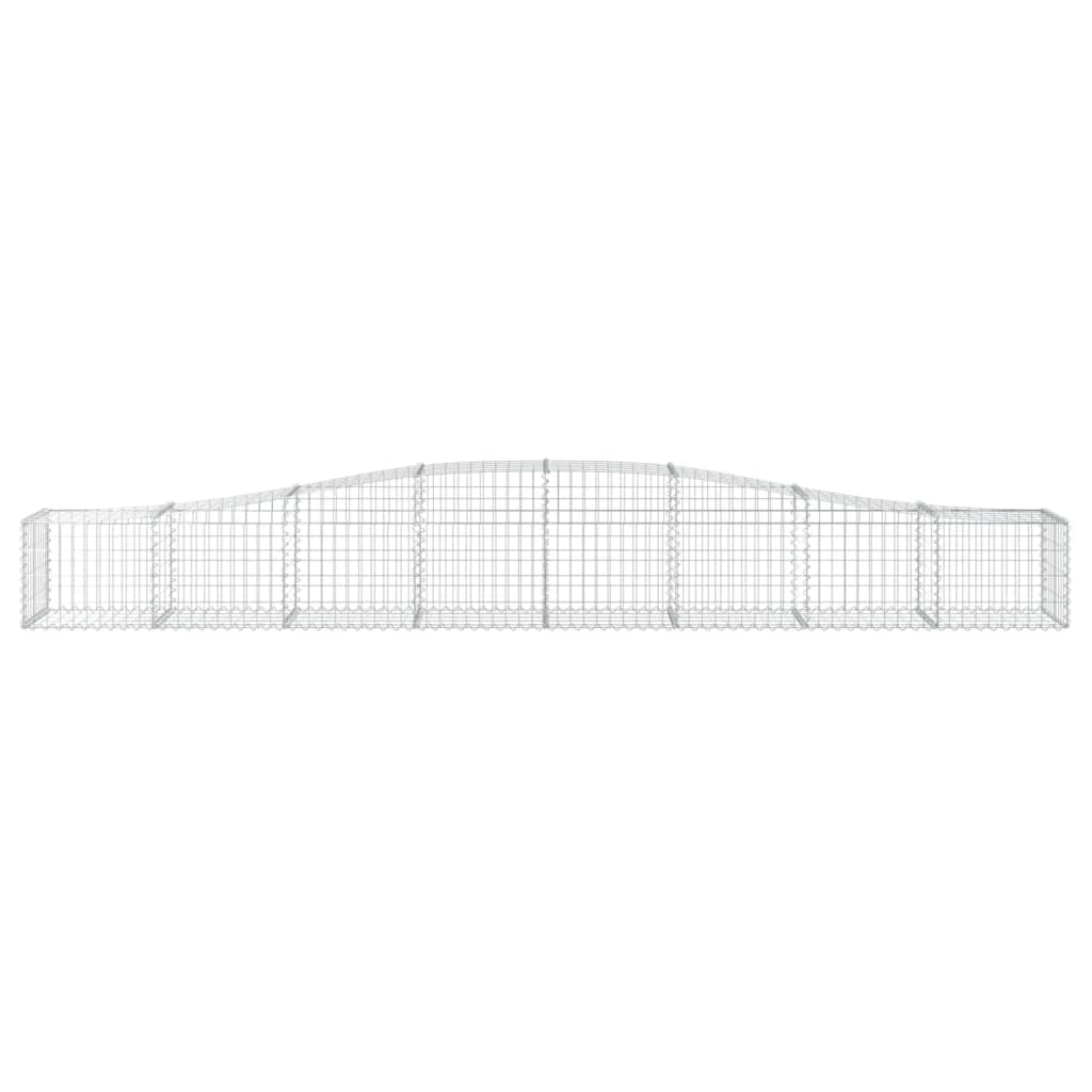 Arched Gabion Baskets 3 pcs  400x50x40/60 cm Galvanised Iron