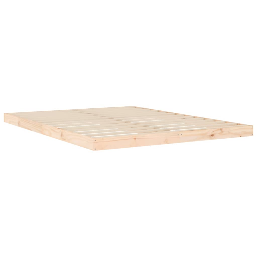 Bed Frame without Mattress 150x200 cm Solid Wood Pine