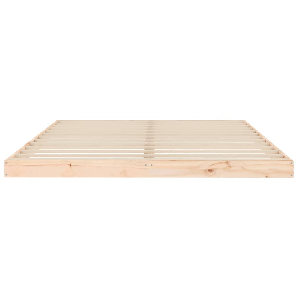 Bed Frame without Mattress 150x200 cm Solid Wood Pine