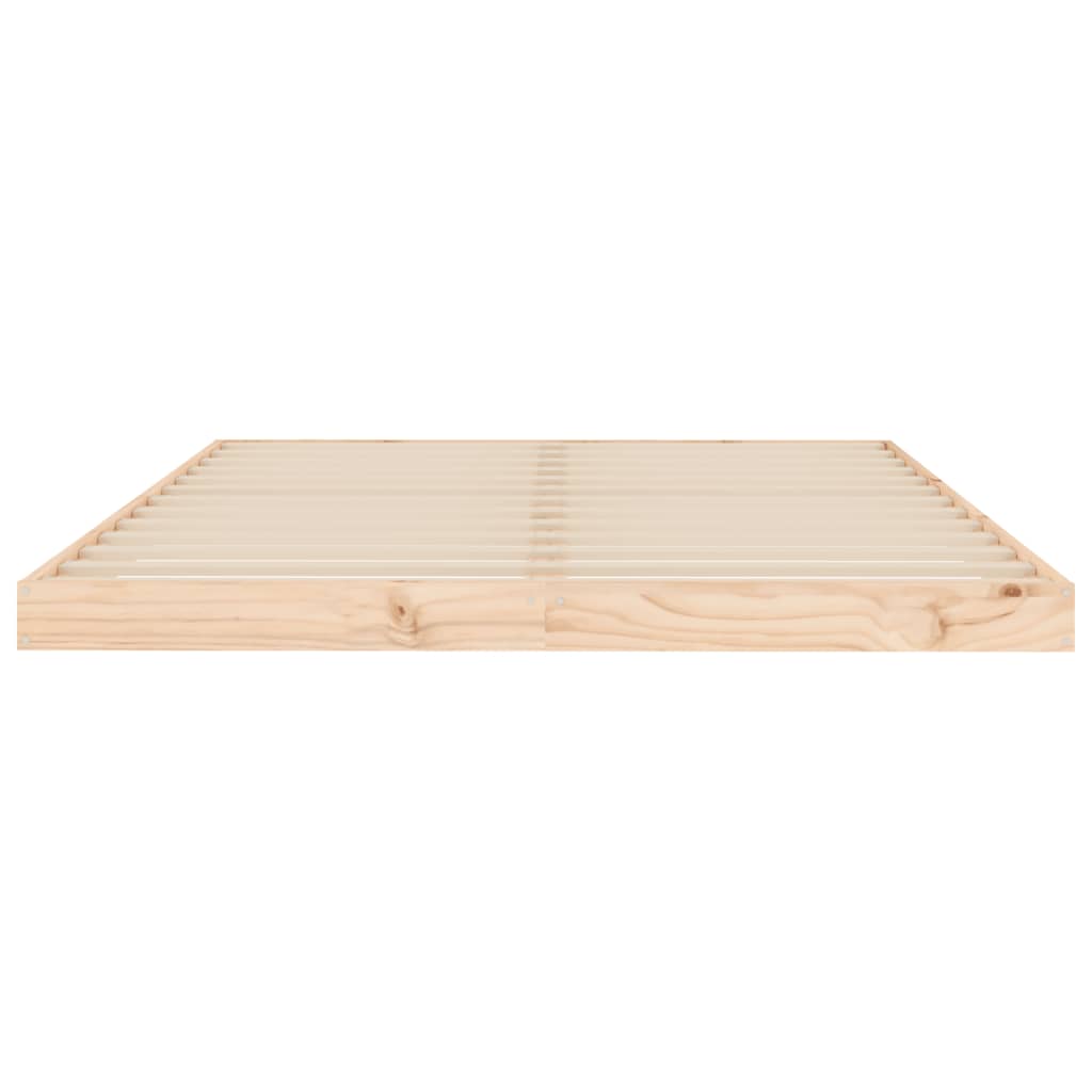 Bed Frame without Mattress 135x190 cm Solid Wood Pine