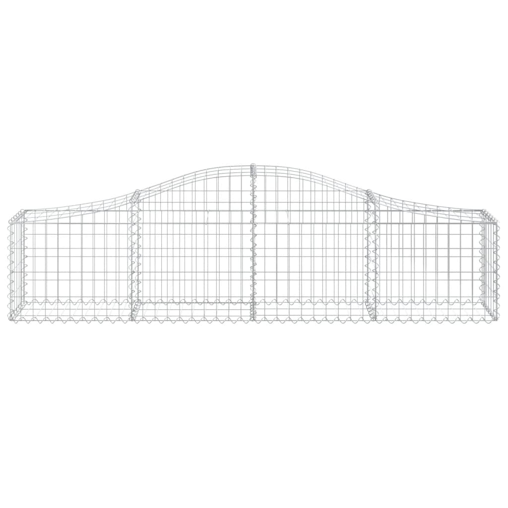 Arched Gabion Basket 200x30x40/60 cm Galvanised Iron