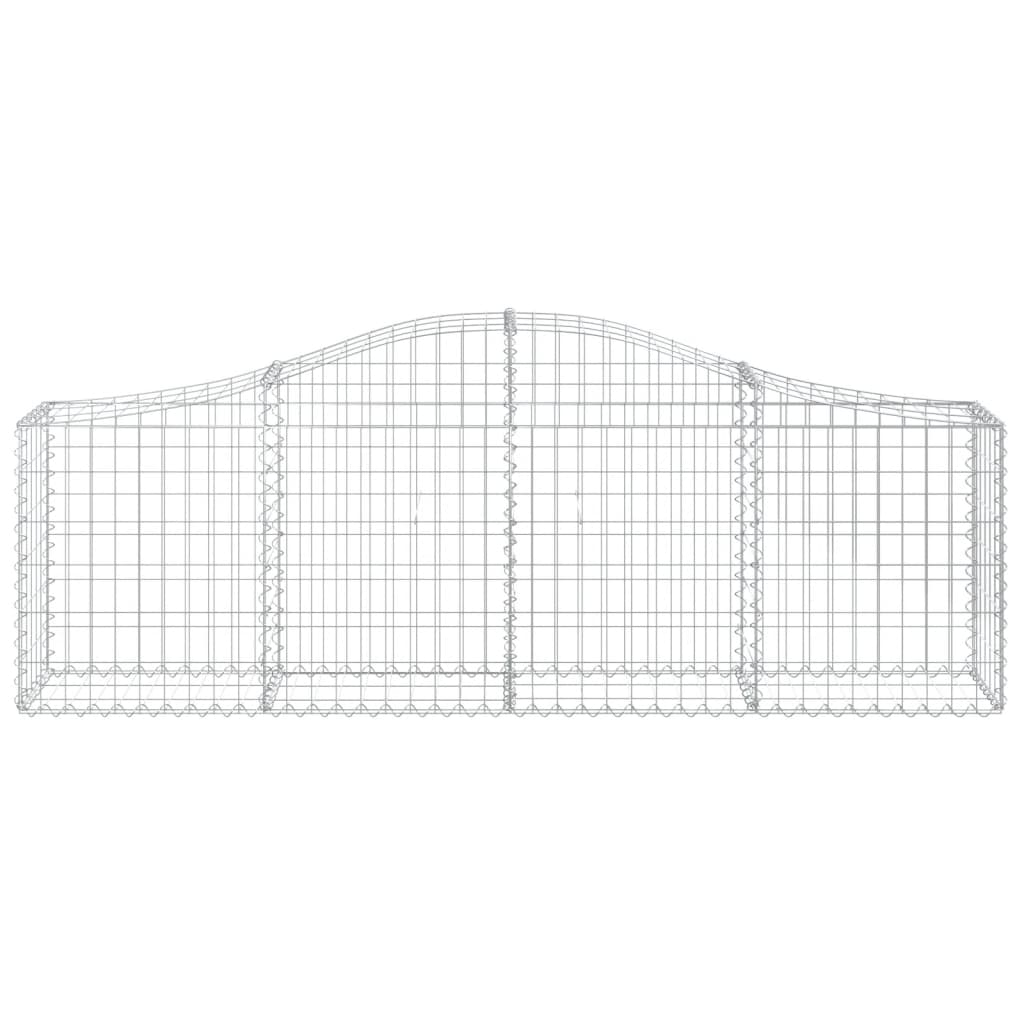 Arched Gabion Basket 200x30x60/80 cm Galvanised Iron