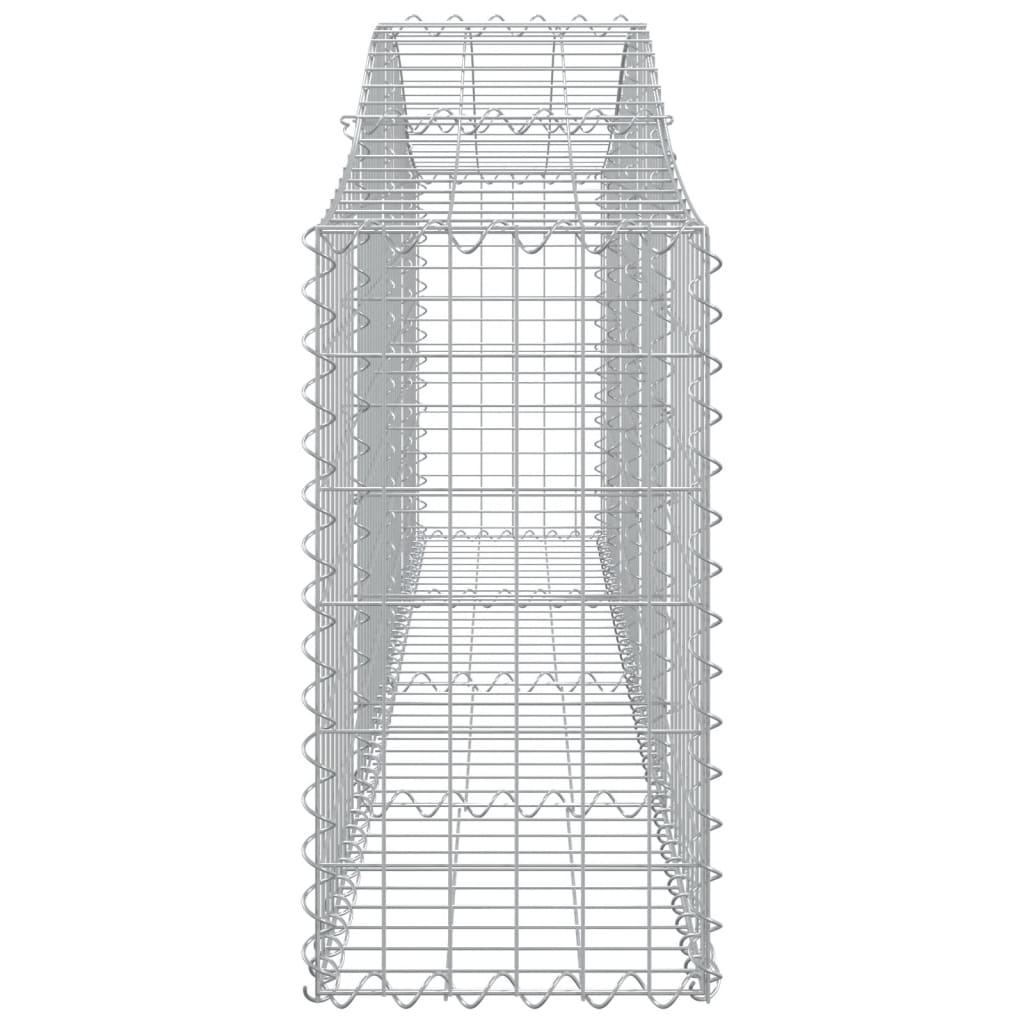 Arched Gabion Basket 200x30x60/80 cm Galvanised Iron