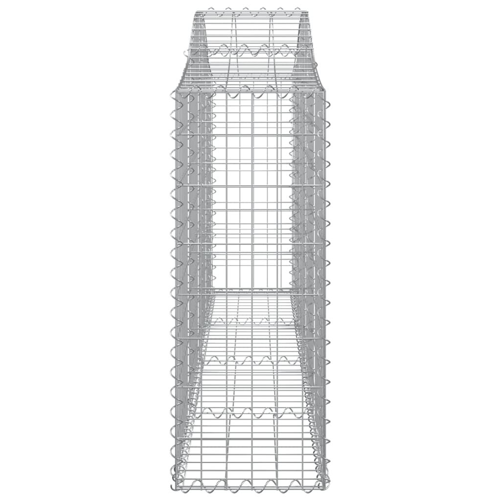 Arched Gabion Basket 200x30x80/100 cm Galvanised Iron