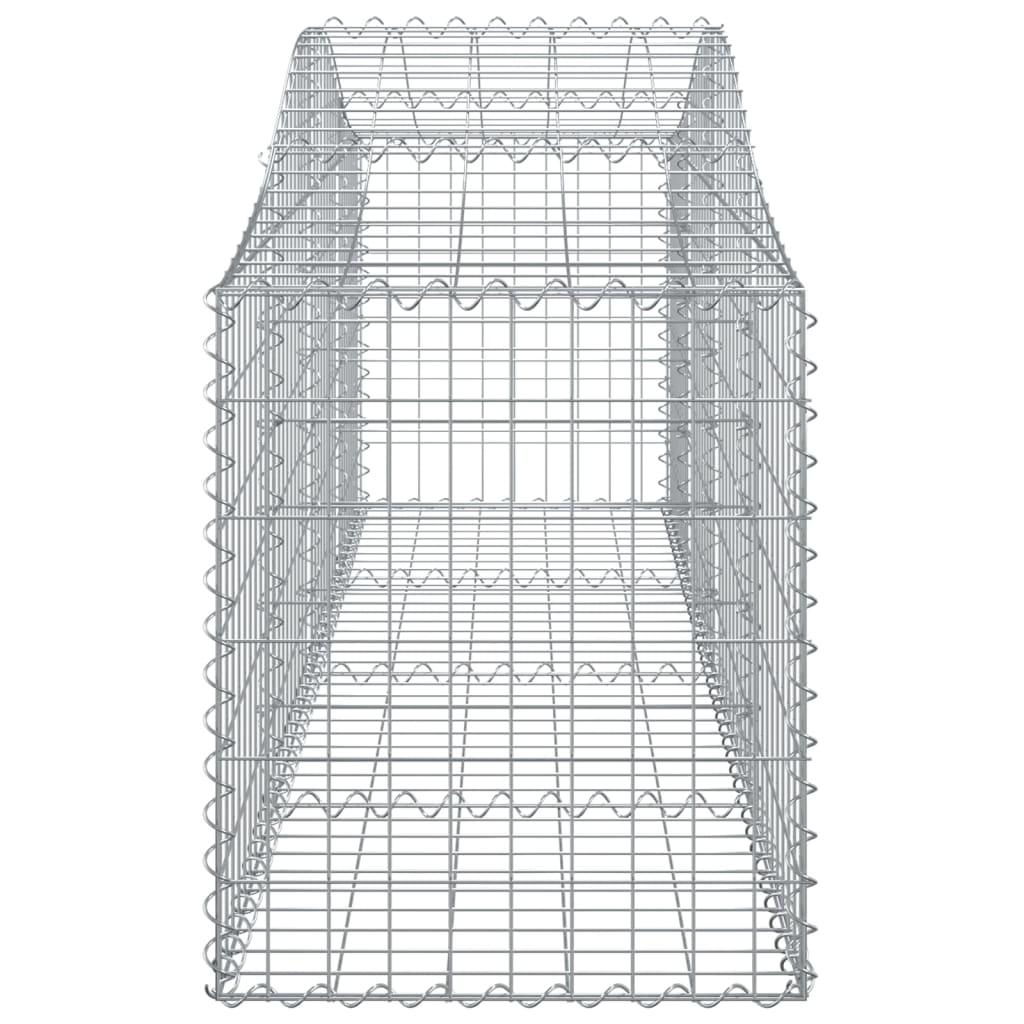 Arched Gabion Basket 200x50x60/80 cm Galvanised Iron
