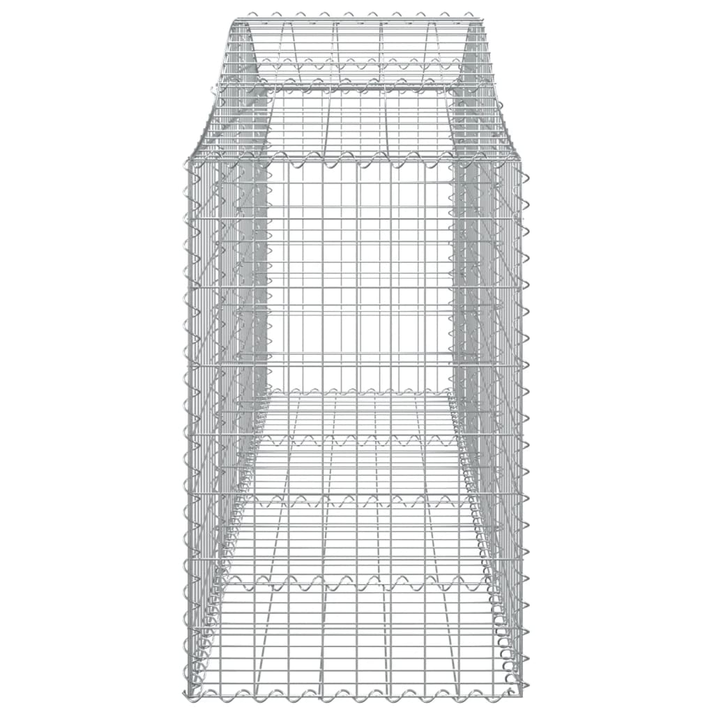 Arched Gabion Basket 200x50x80/100 cm Galvanised Iron