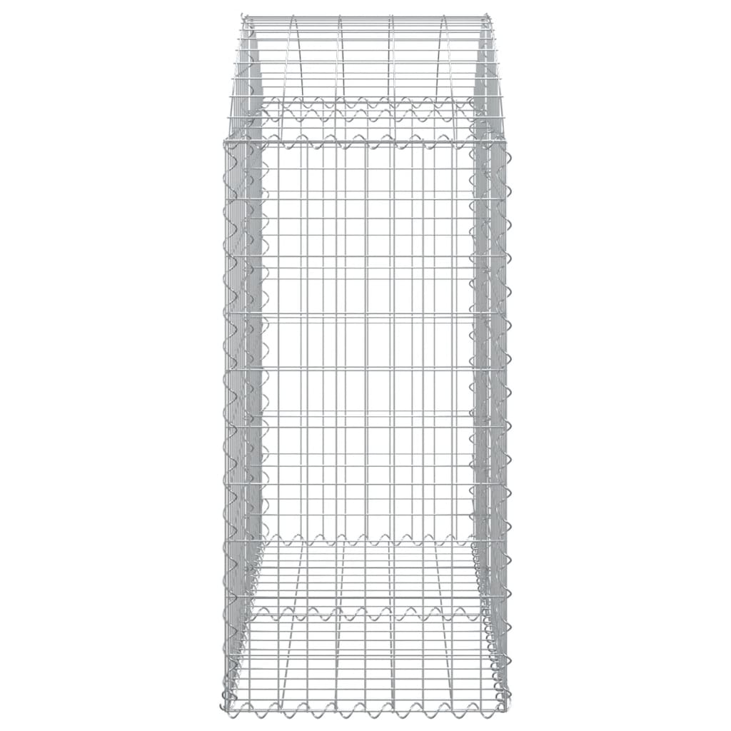 Arched Gabion Basket 100x50x100/120 cm Galvanised Iron