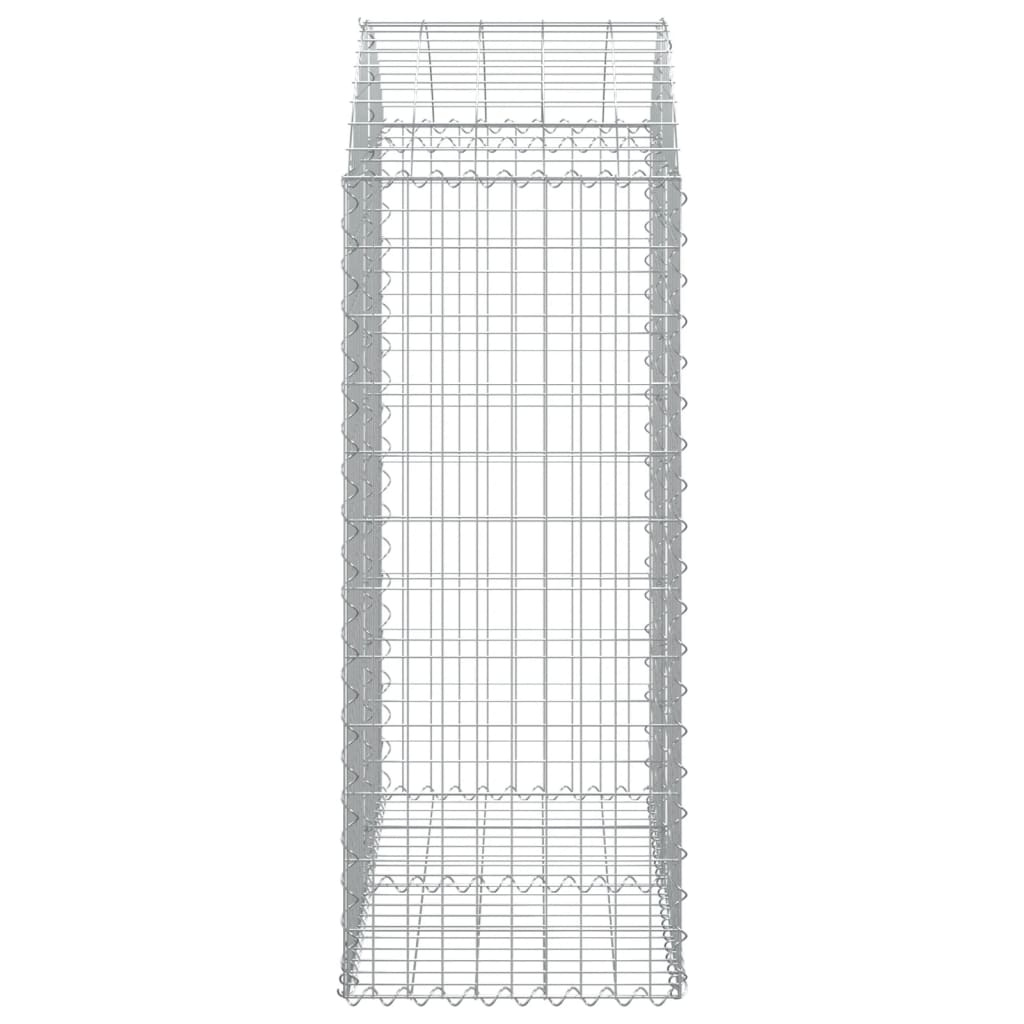 Arched Gabion Basket 100x50x120/140 cm Galvanised Iron