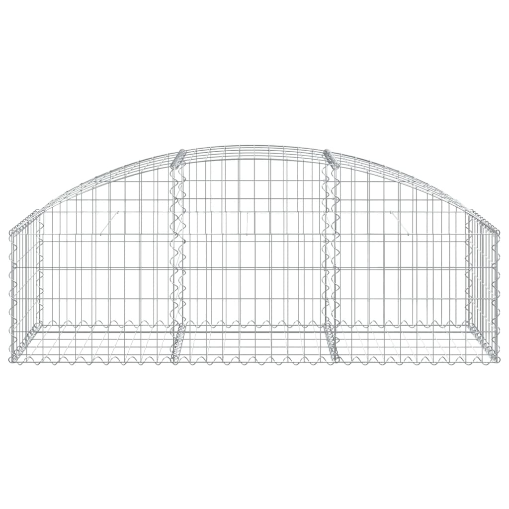 Arched Gabion Basket 150x50x40/60 cm Galvanised Iron