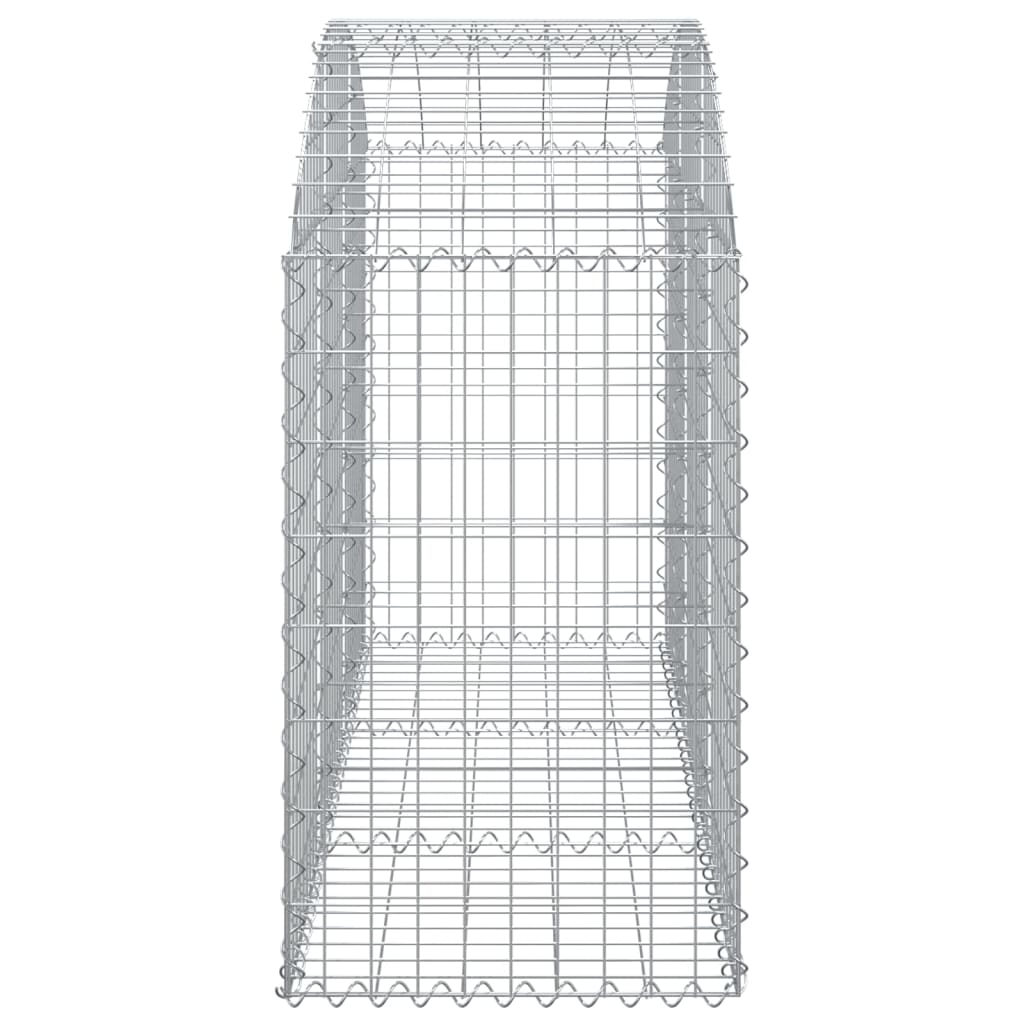Arched Gabion Basket 150x50x80/100 cm Galvanised Iron