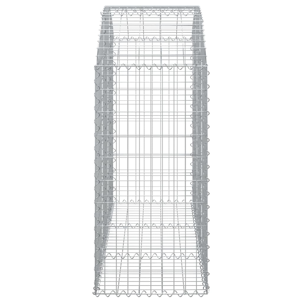 Arched Gabion Basket 150x50x100/120 cm Galvanised Iron