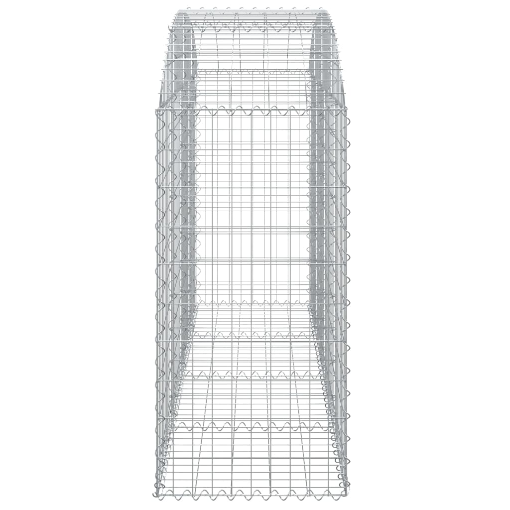 Arched Gabion Basket 200x50x100/120 cm Galvanised Iron