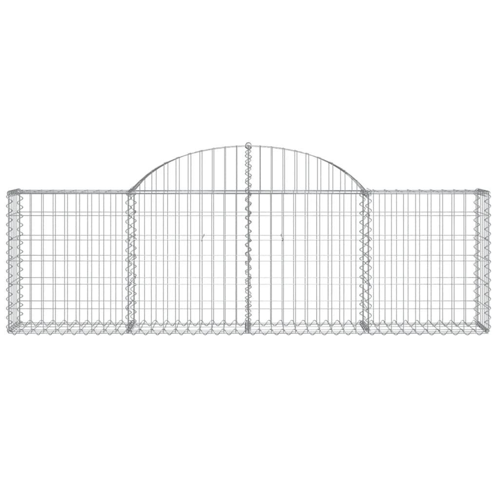 Arched Gabion Basket 200x30x60/80 cm Galvanised Iron