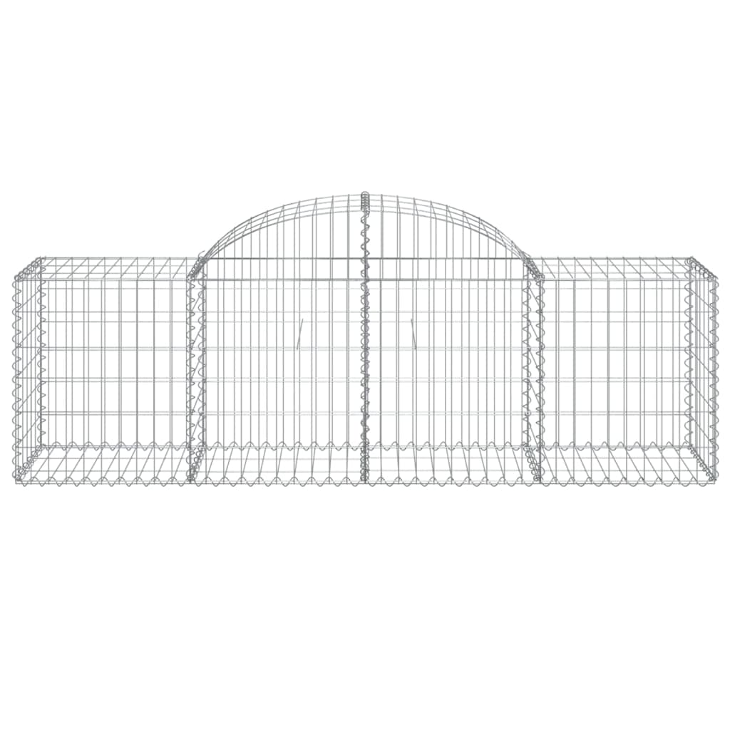 Arched Gabion Basket 200x50x60/80 cm Galvanised Iron