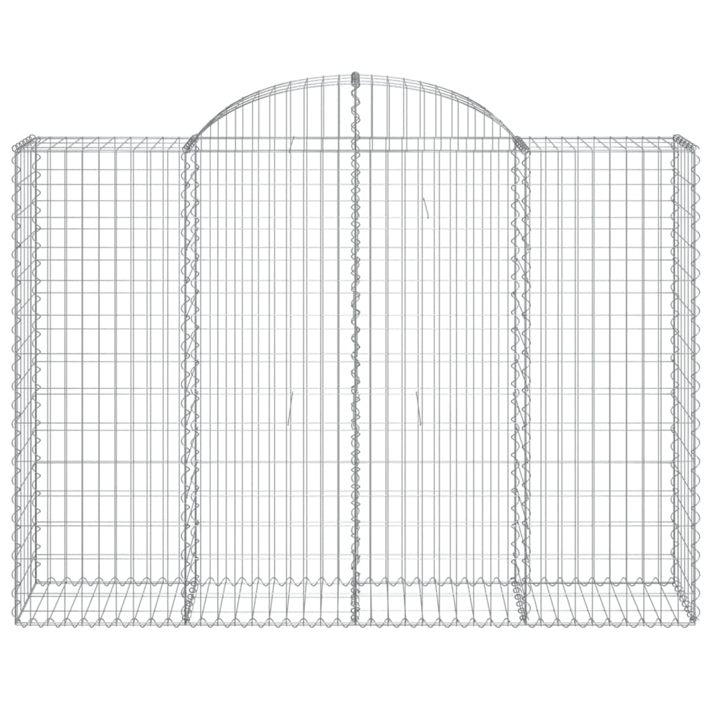 Arched Gabion Basket 200x50x140/160 cm Galvanised Iron