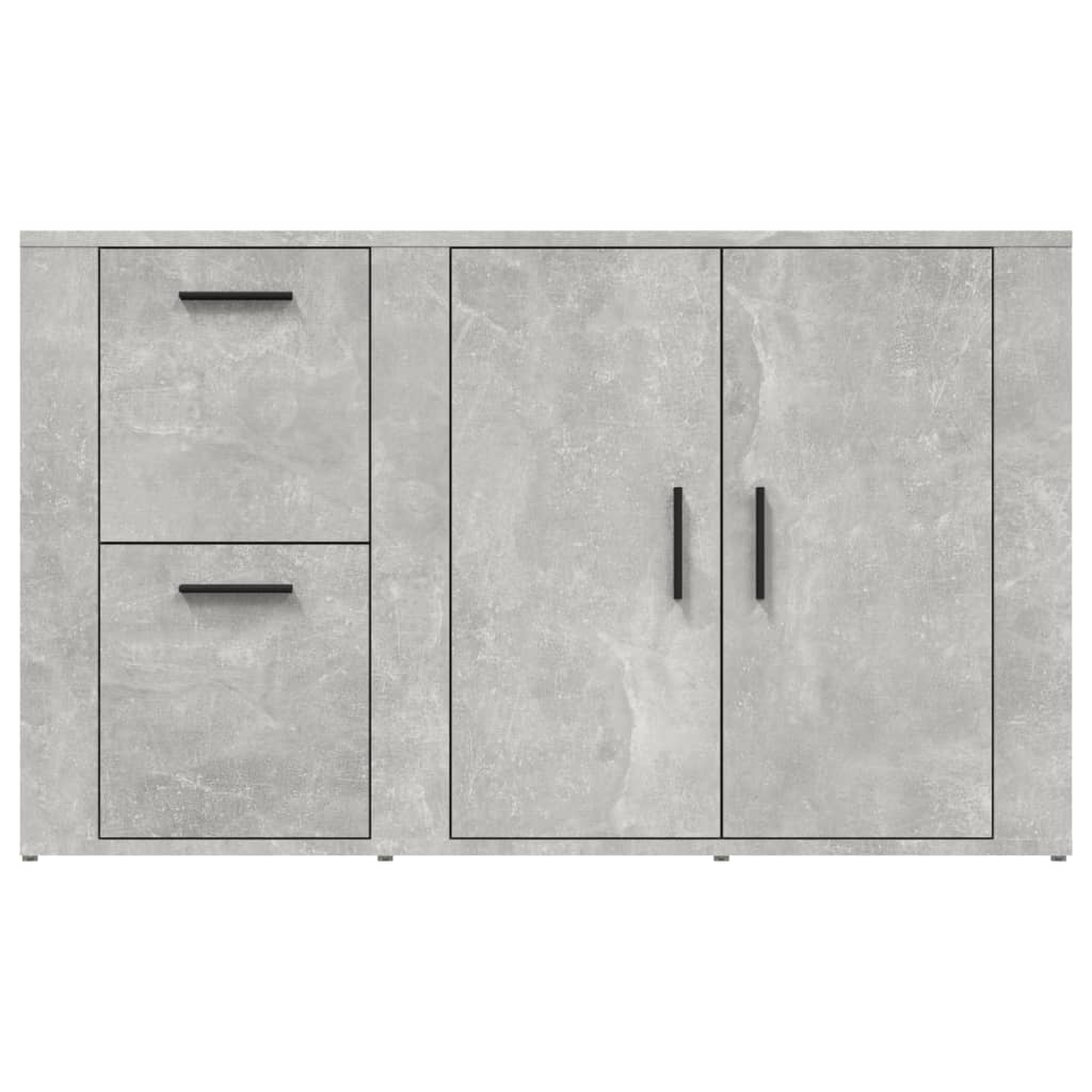 Sideboard Concrete Grey 100x33x59.5 cm Engineered Wood