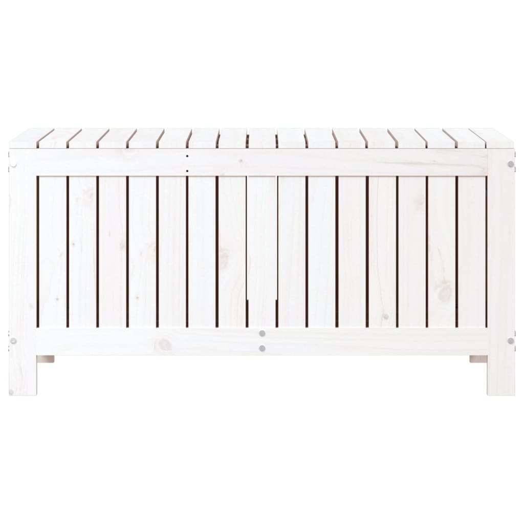 Garden Storage Box White 108x42.5x54 cm Solid Wood Pine