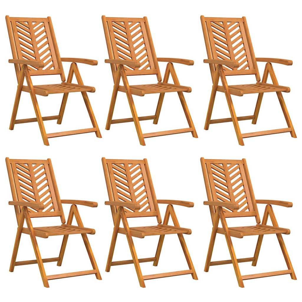 Reclining Chair 6 pcs Brown 57 x 71 x 90cm Wood