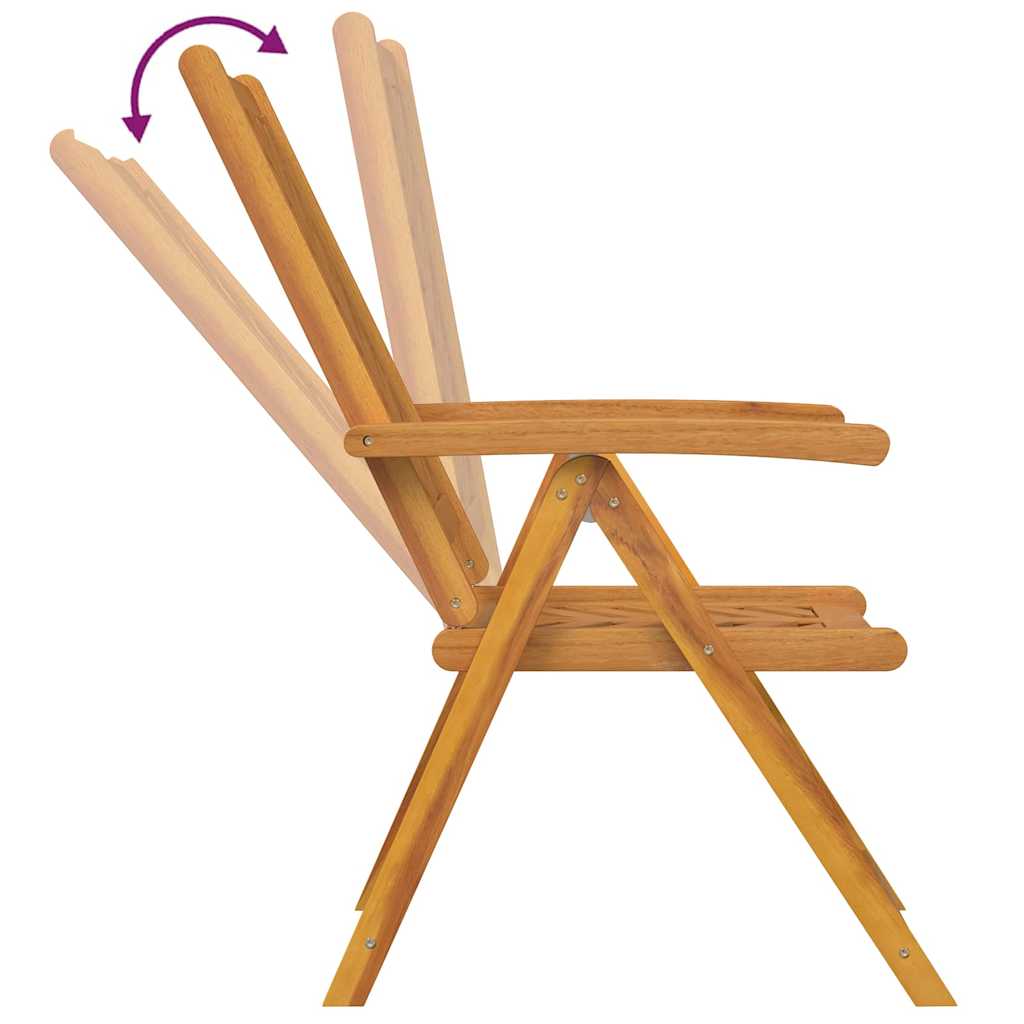 Reclining Chair 6 pcs Brown 57 x 71 x 90cm Wood