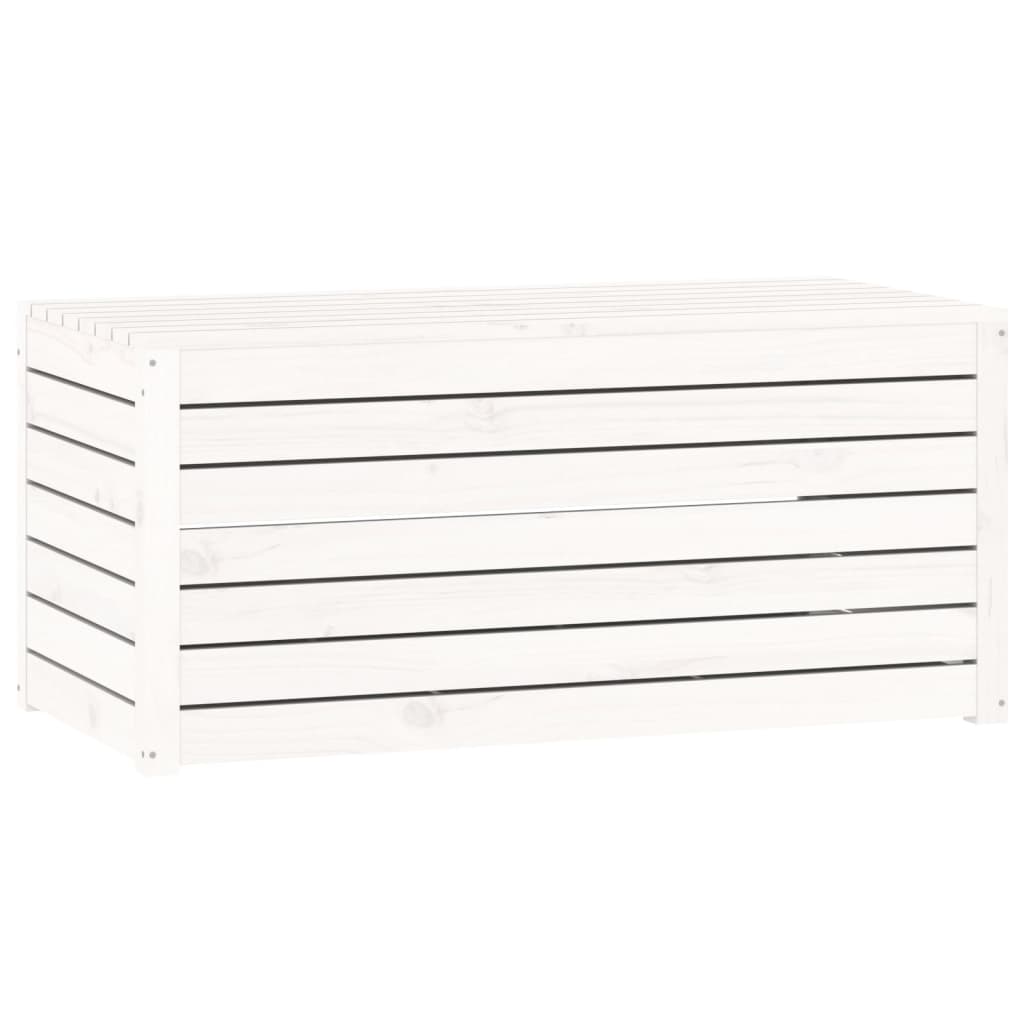 Garden Box White 101x50.5x46.5 cm Solid Wood Pine