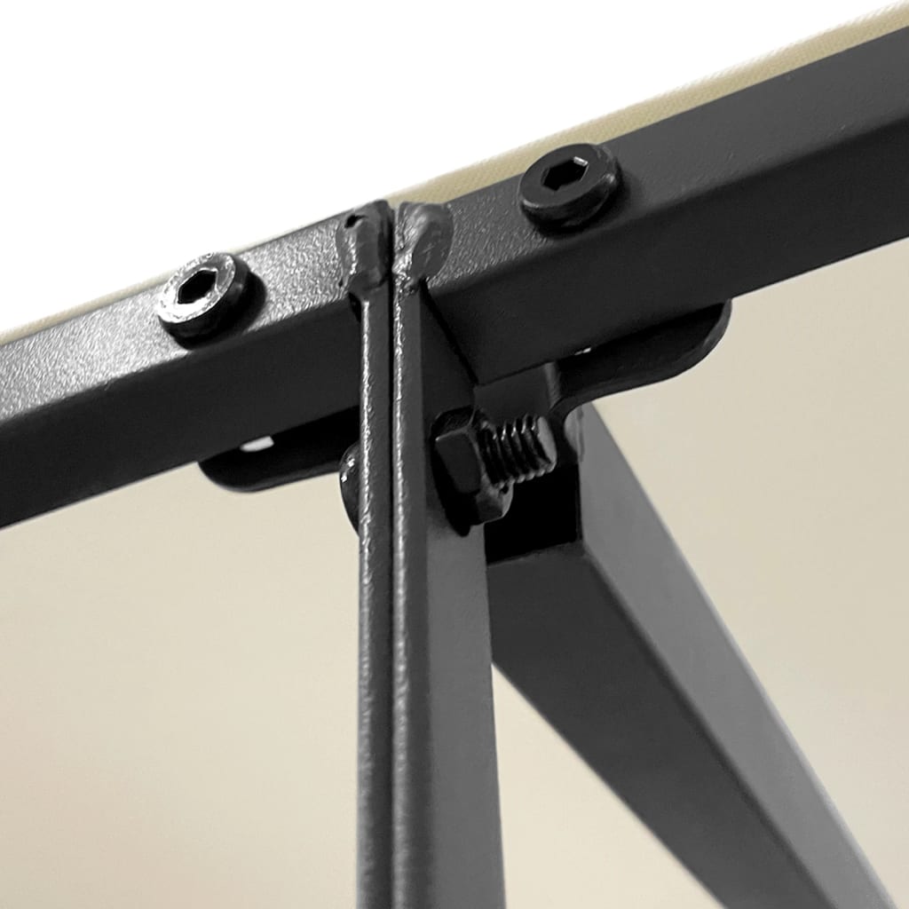 Canopy Cream 2x2.3 m 180 g/m² Fabric and Steel