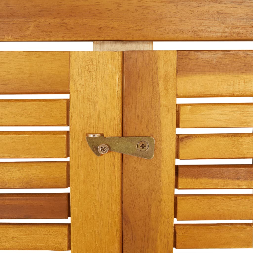 Single Garbage Bin Shed 70x89x117 cm Solid Wood Acacia