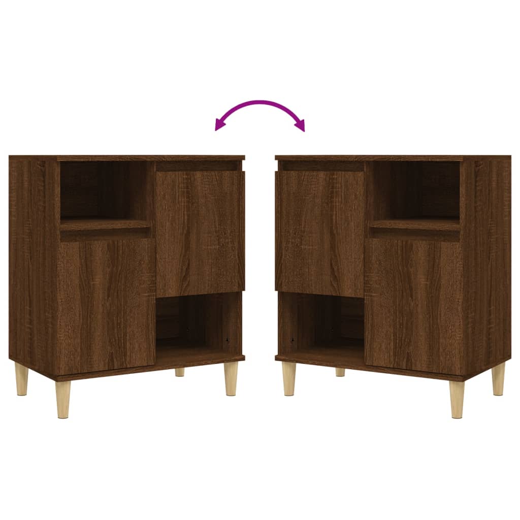 Sideboard Brown Oak 60x35x70 cm Engineered Wood