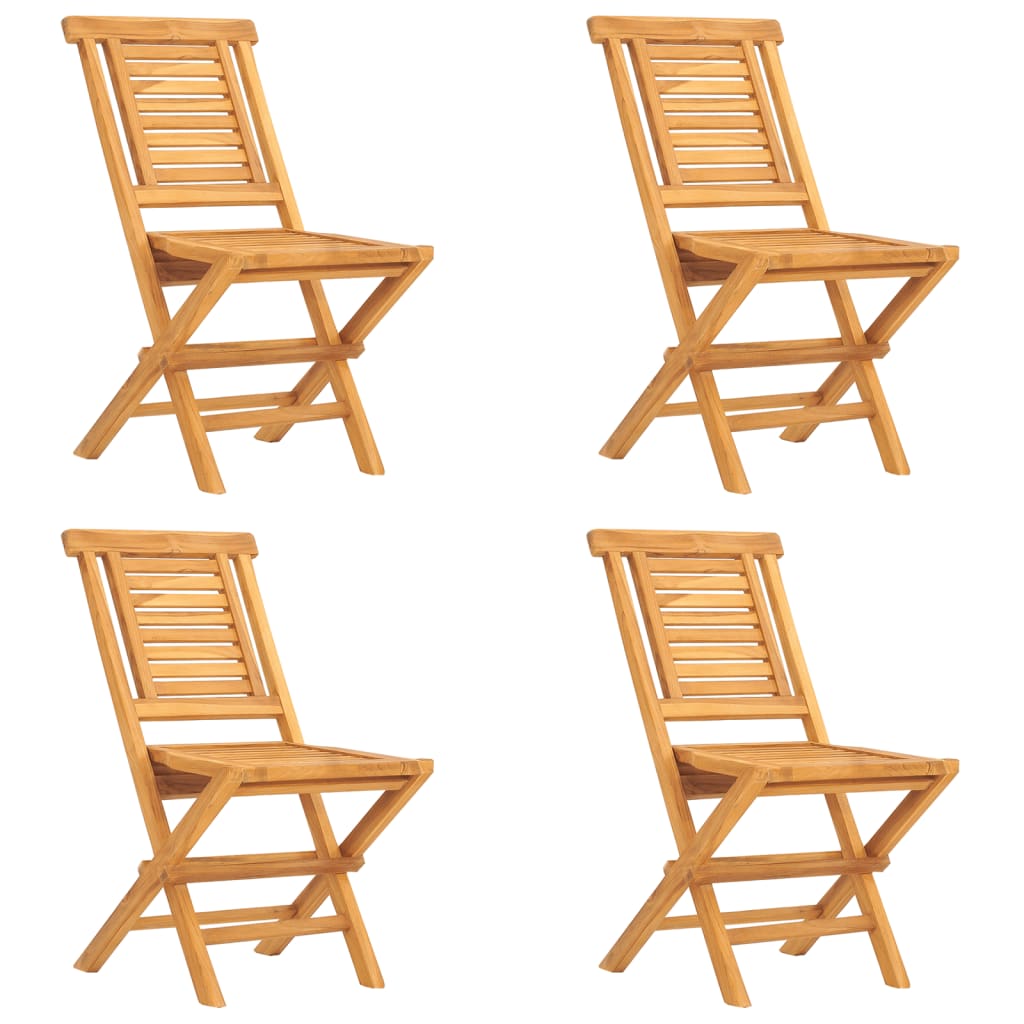 5 Piece Garden Dining Set Solid Wood Teak