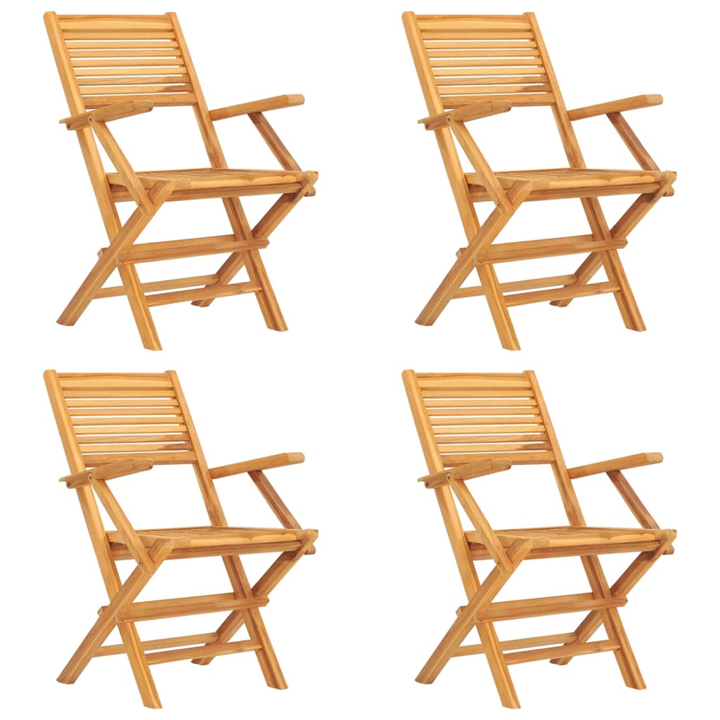 5 Piece Garden Dining Set Solid Wood Teak