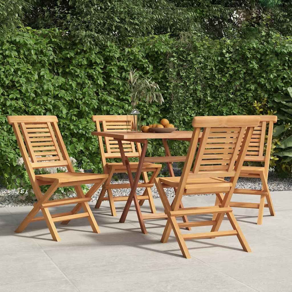 Folding Garden Chairs 4 pcs 47x63x90 cm Solid Wood Teak