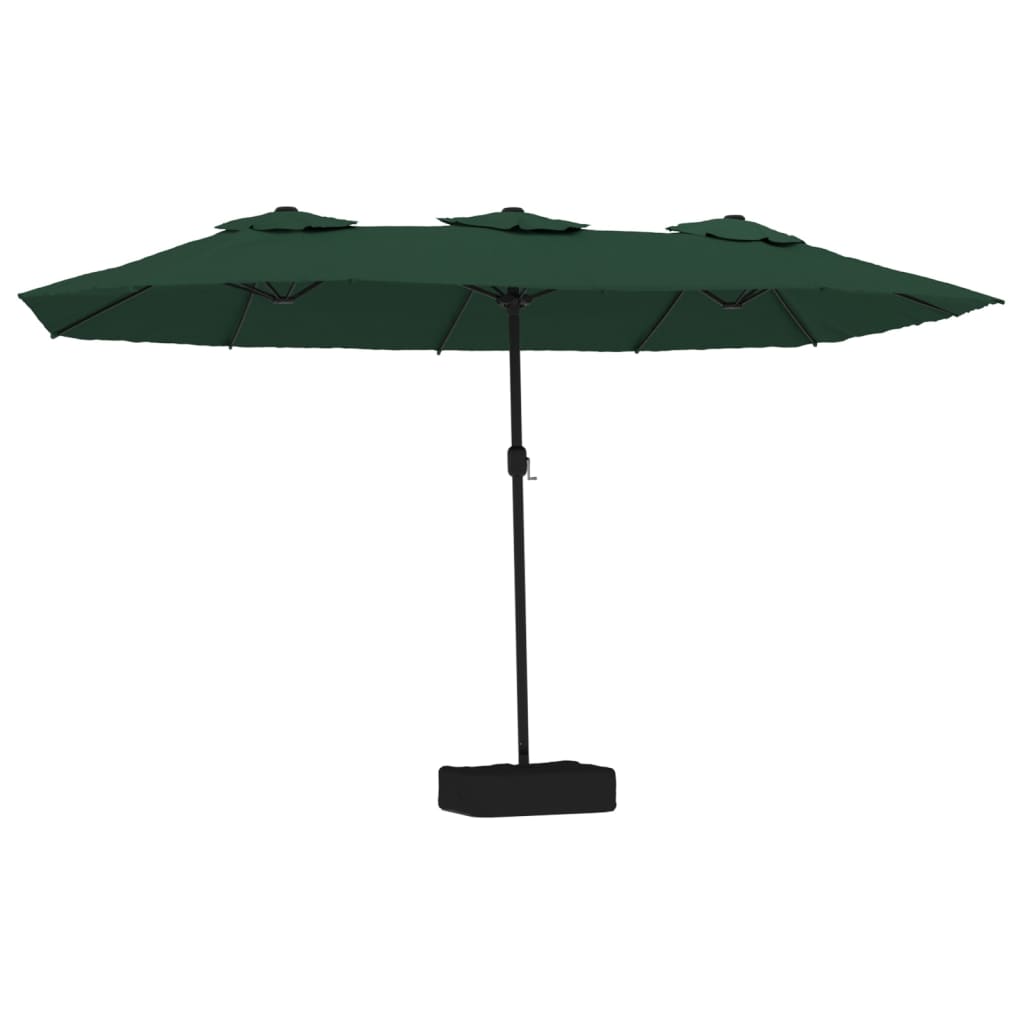 Double-Head Parasol Green 449x265 cm