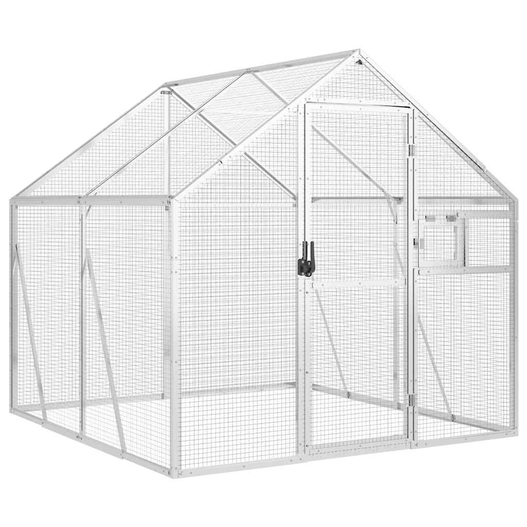 Aviary Silver 1.79x2x1.85 m Aluminium