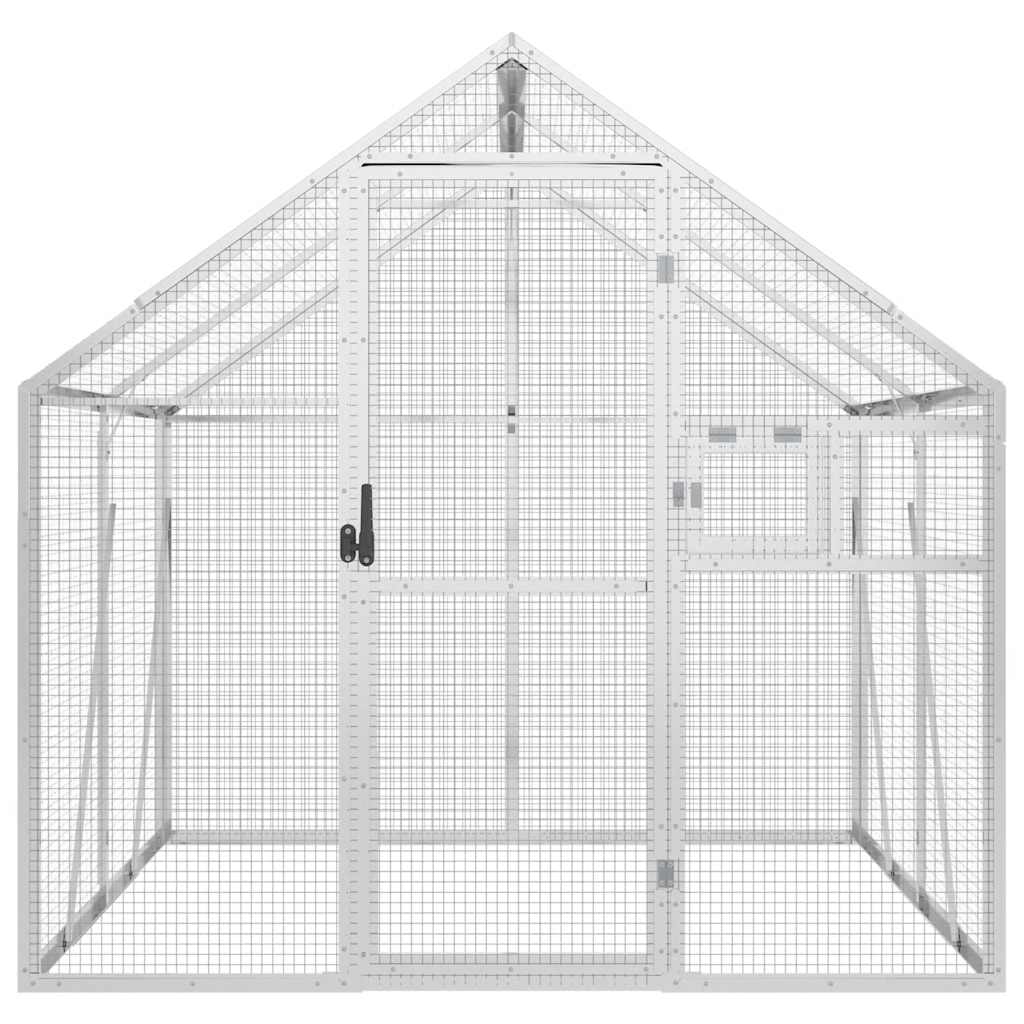 Aviary Silver 1.79x2x1.85 m Aluminium