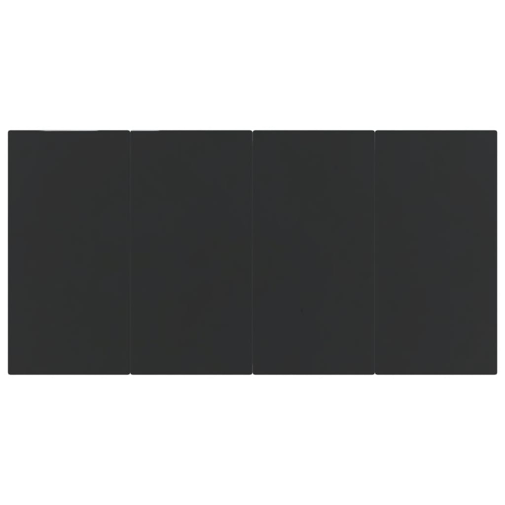 5 Piece Garden Dining Set Black